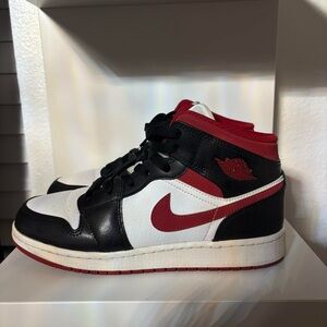 Jordan Black and Red Sneakers